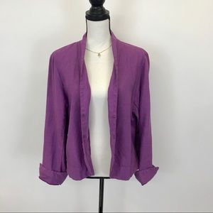Cut Loose 100% Linen purple jacket M
